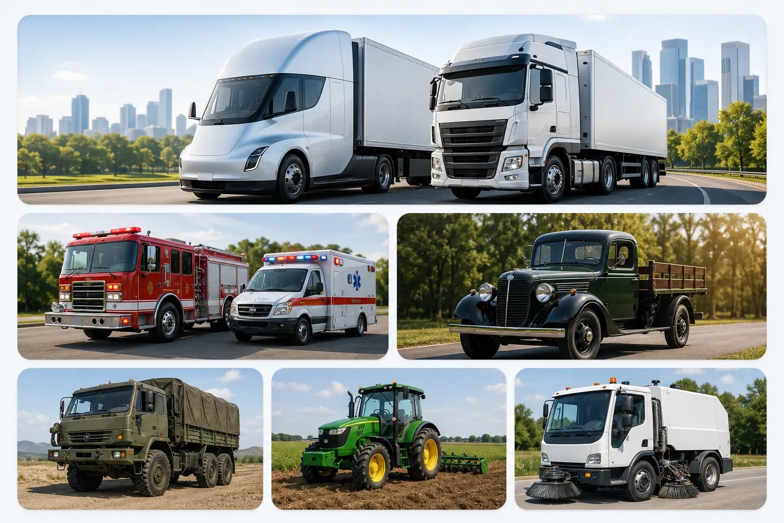 Vehicles exempt from Clean Truck Check: zero-emission, emergency, historical, military and agricultural vehicles